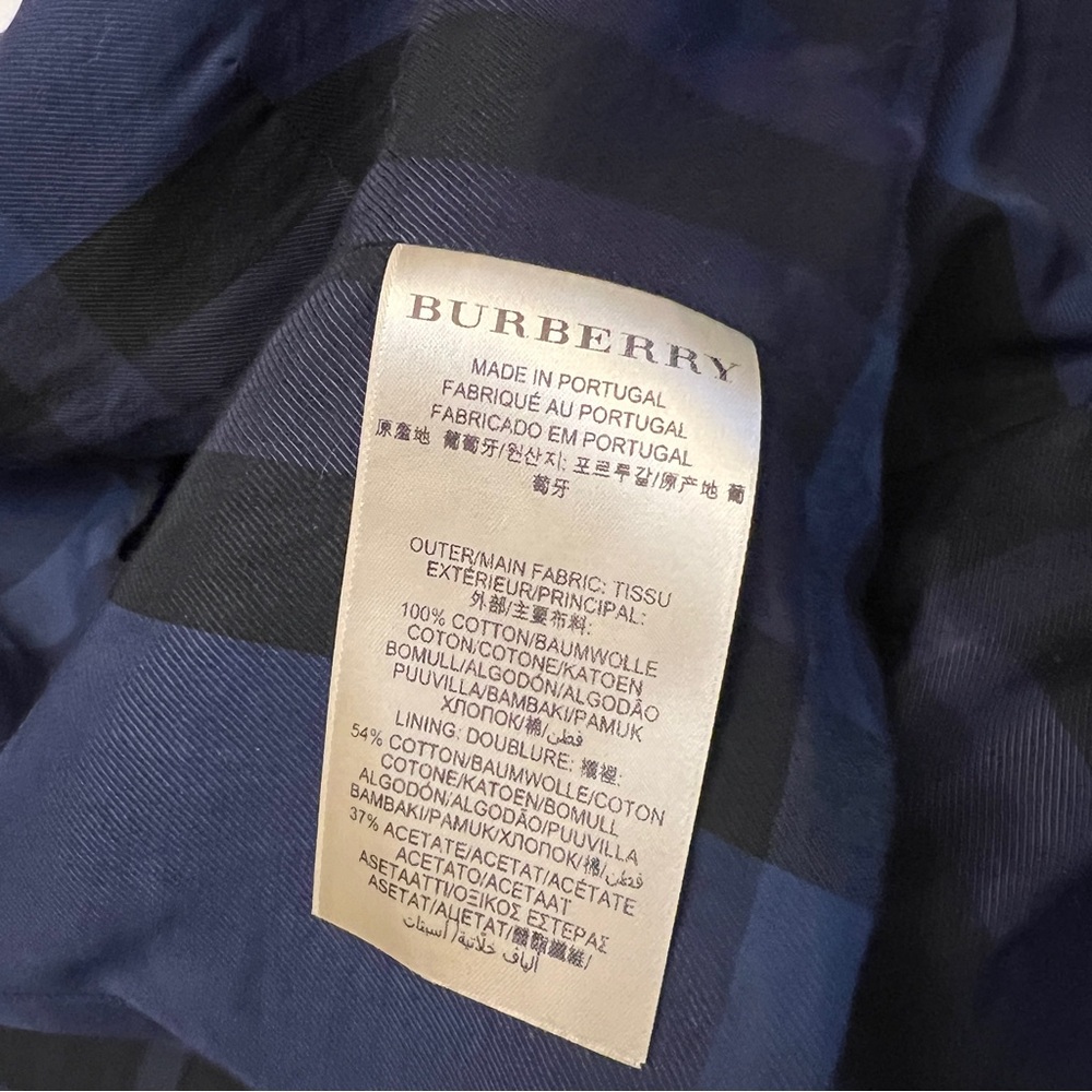 Burberry Navy Jacket with Bold Red Trim - Picture 8 of 12